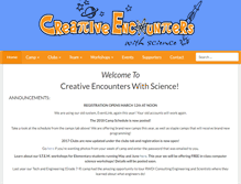 Tablet Screenshot of creativeencounters.info